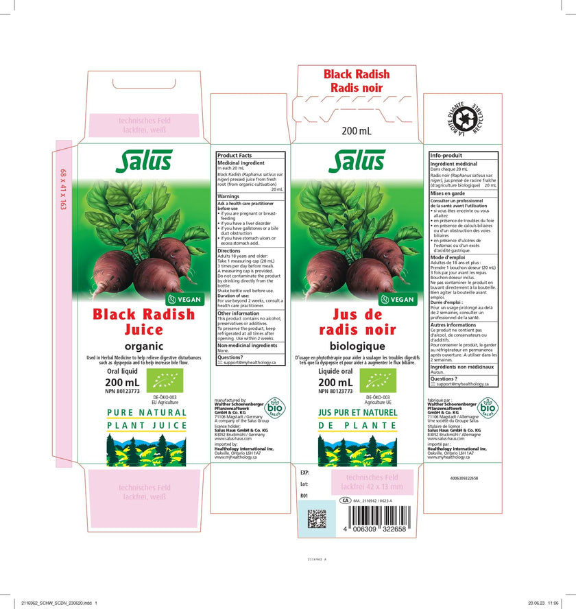 Salus - Black Radish Juice (200ml)