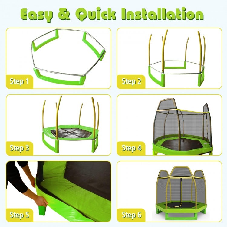 7 Feet Kids Recreational Bounce Jumper Trampoline