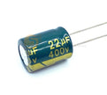 10-400V High Frequency Low ESR Aluminum Fixed Capacitor 100-6800UF