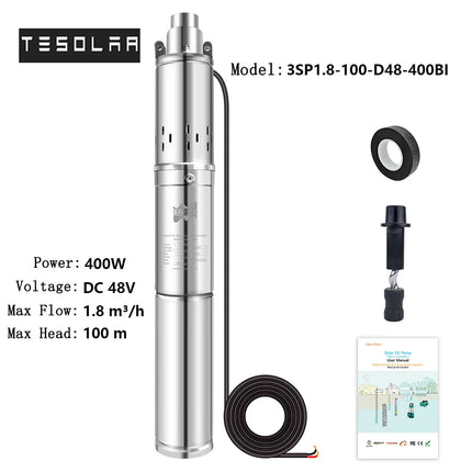 150-750W Solar Pump DC 12/24/48/60V Water/ Solar Pump With Built-in Controller For Agriculture
