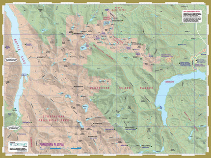 401 - Forbidden Plateau / Strathcona Provincial Park Topographic Trail Map