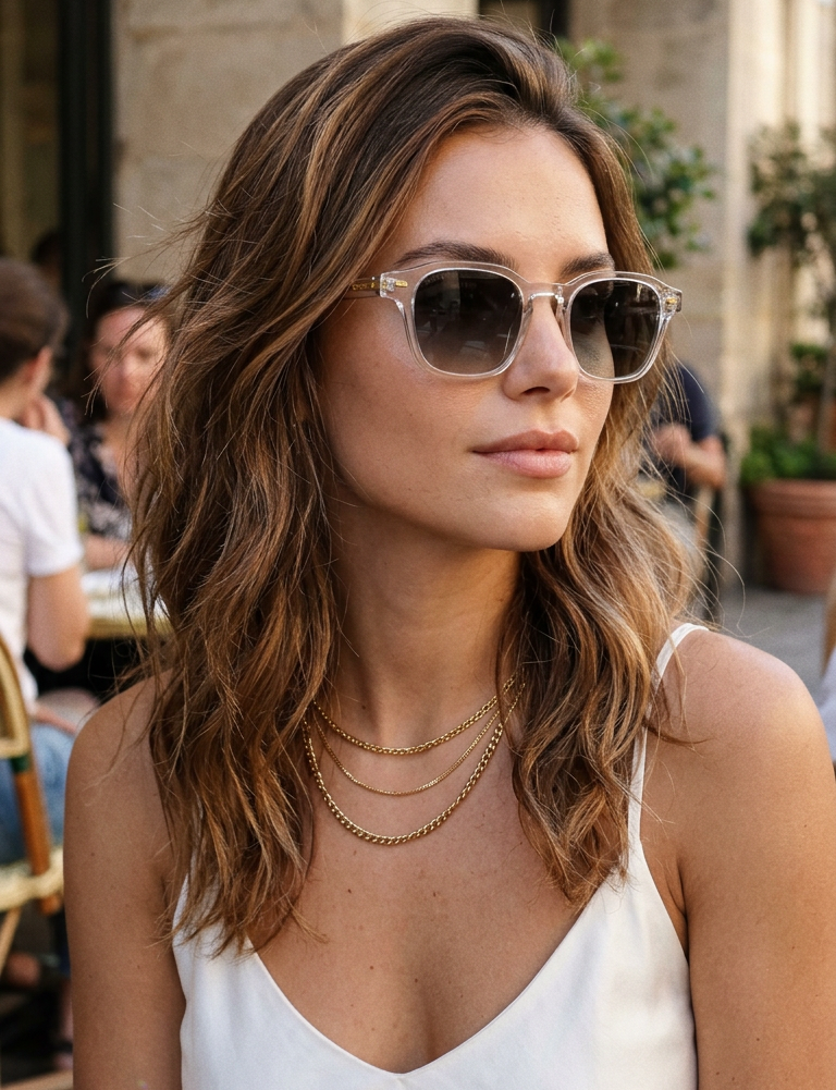 Ryan – Retro Square Keyhole Sunglasses | Bolero Eyewear