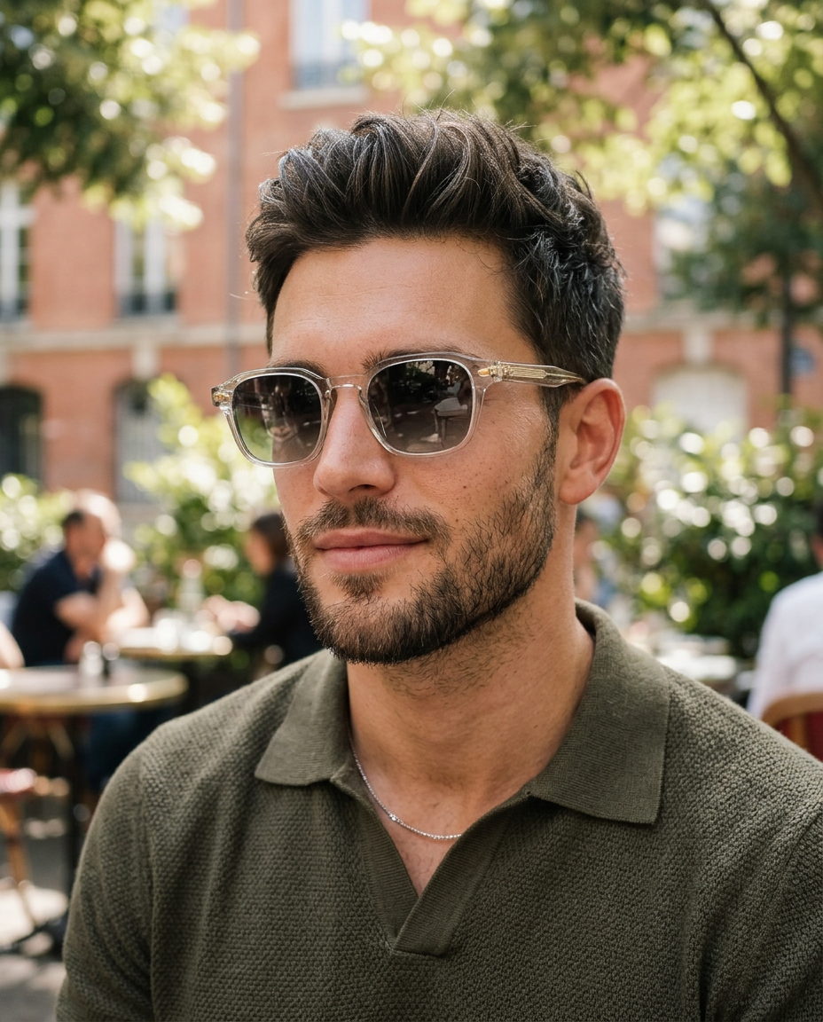 Ryan – Retro Square Keyhole Sunglasses | Bolero Eyewear