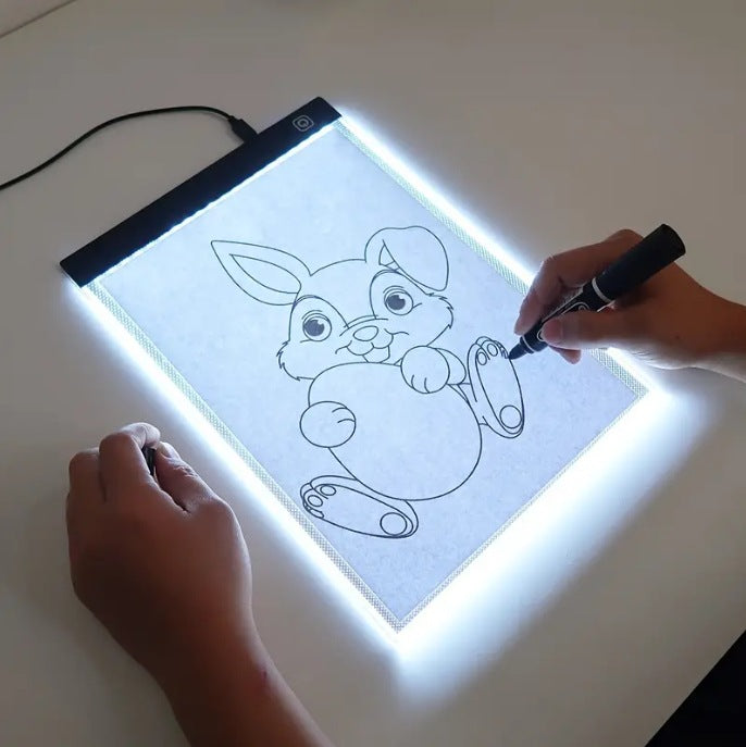 LED Light Pad Drawing Board for Tracing – Adjustable Brightness, A2/A3/A4/A5