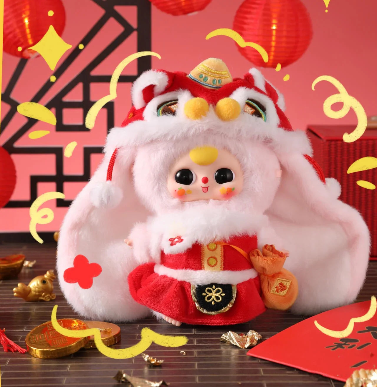 Baby Three Happy New Year Series Plush Dolls