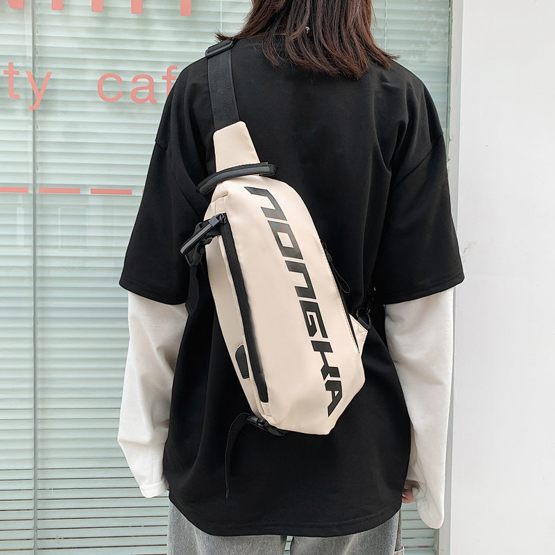 Canvas Crossbody Chest Bag – Streetwear Sling Bag for Men & Women