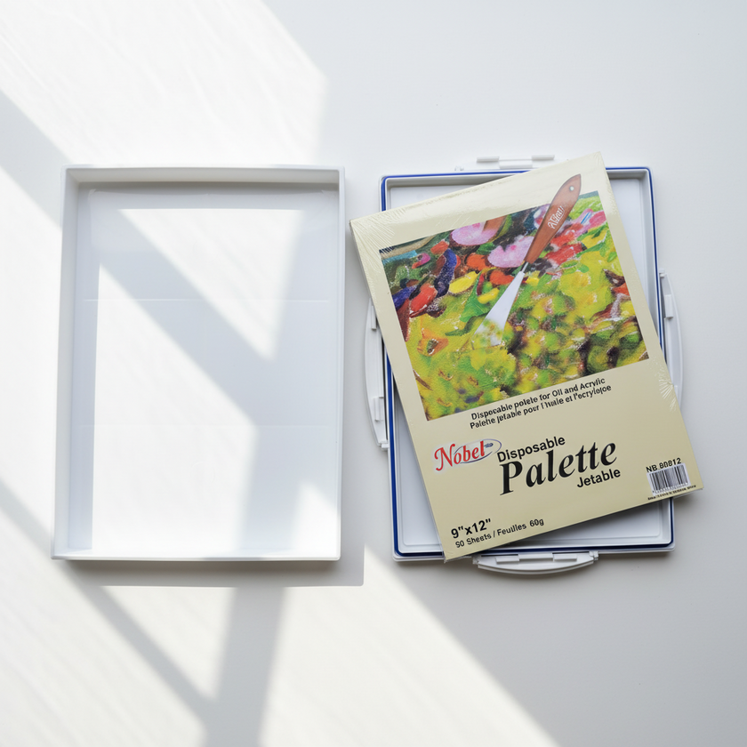 Fresh Paint Palette - Air Tight Seal Cover + Disposable Palette