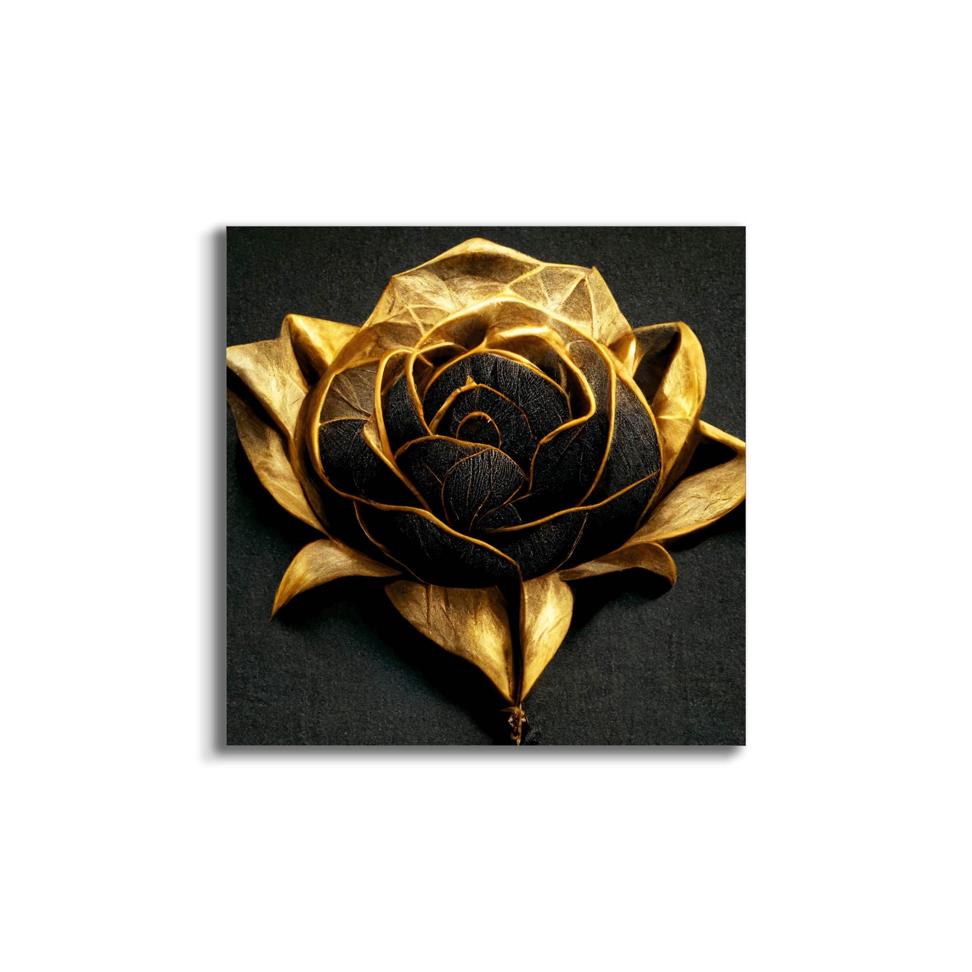 Canvas Print-Open gold blossom-Wall Art