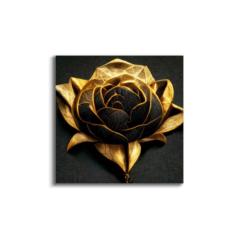 Canvas Print-Open gold blossom-Wall Art
