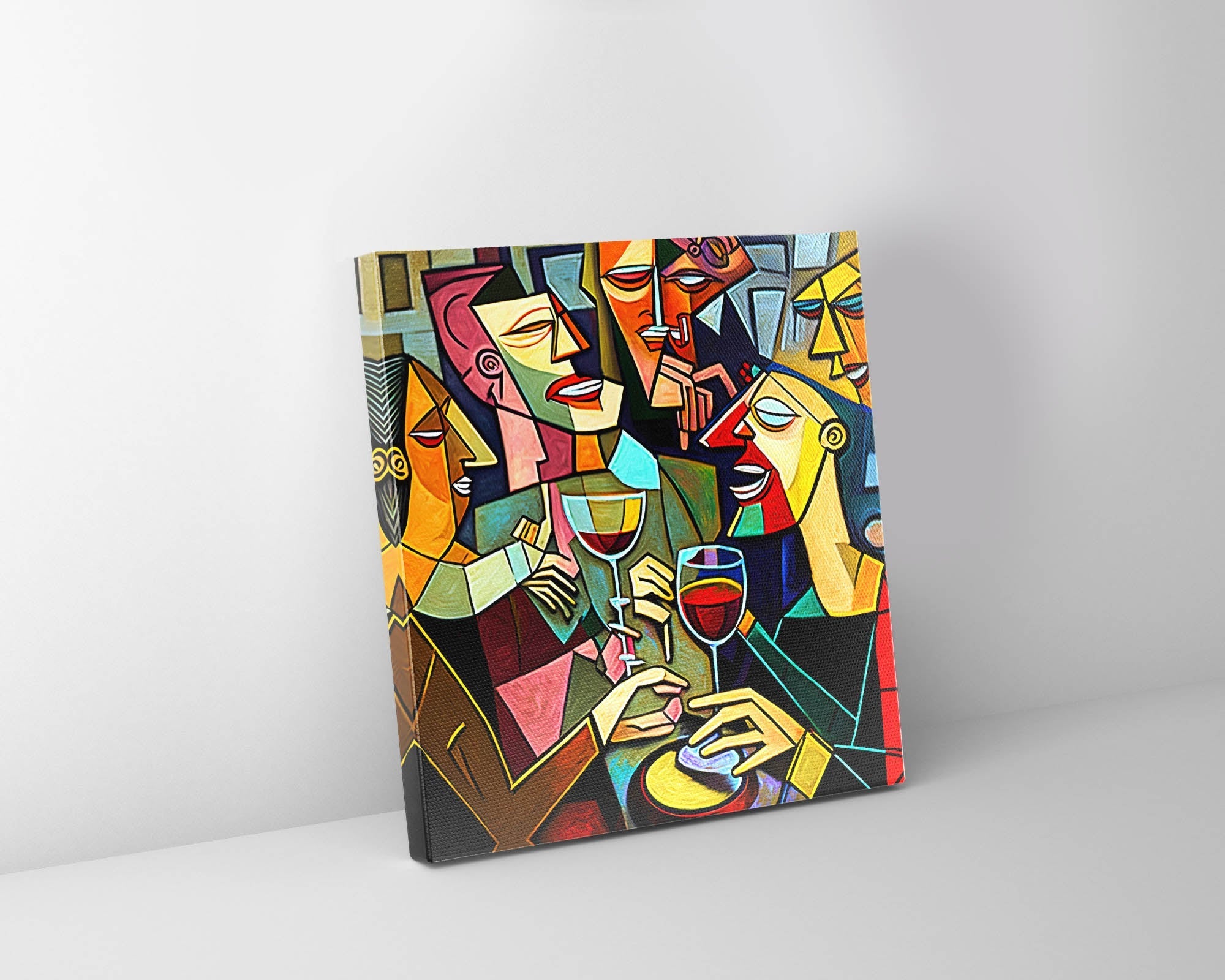 Toile murale - Groupe de buveurs de Picasso - Reproduction imprimée