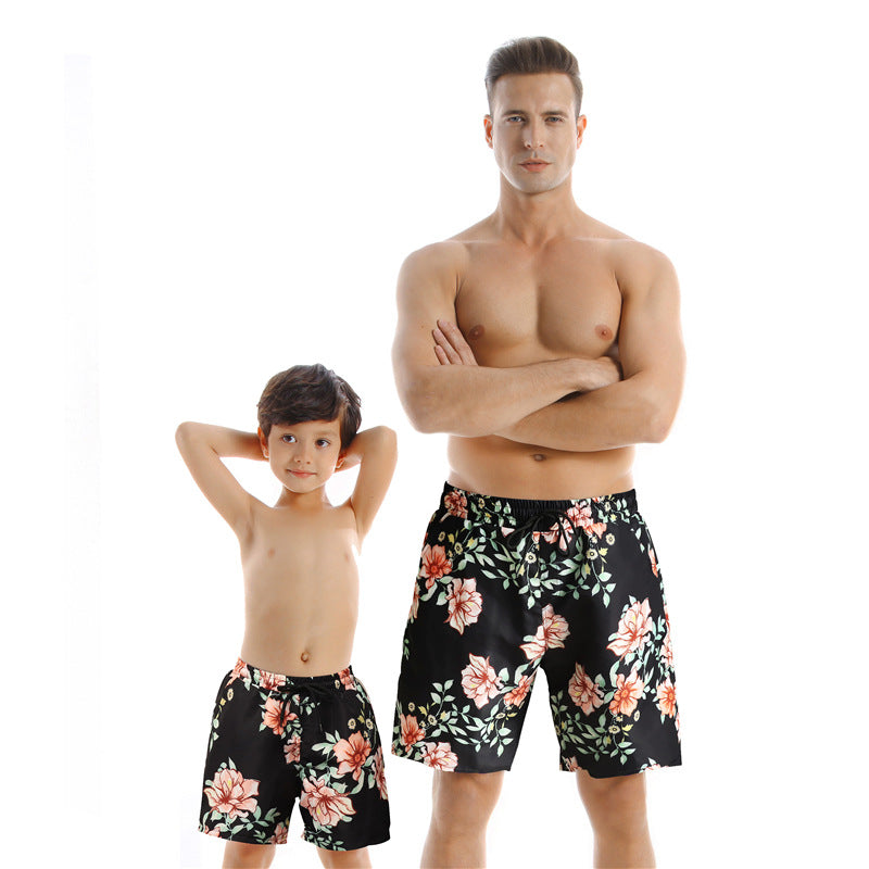 Parent-Child Matching Quick-Dry Swim Shorts | Kids & Adult Beach Pants Canada