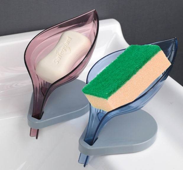 Soap Holder Sink Sponge Drain Box Creative Suction Cup Soap Dish