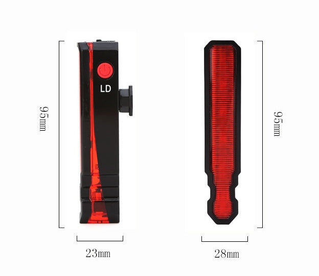 Spider-Man Laser Tail Light – USB Rechargeable IPX5 Waterproof Bike Safety Light