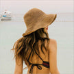 Summer Vacation Beach Outdoor foldable Large Brim Bucket Sun Hat for Women