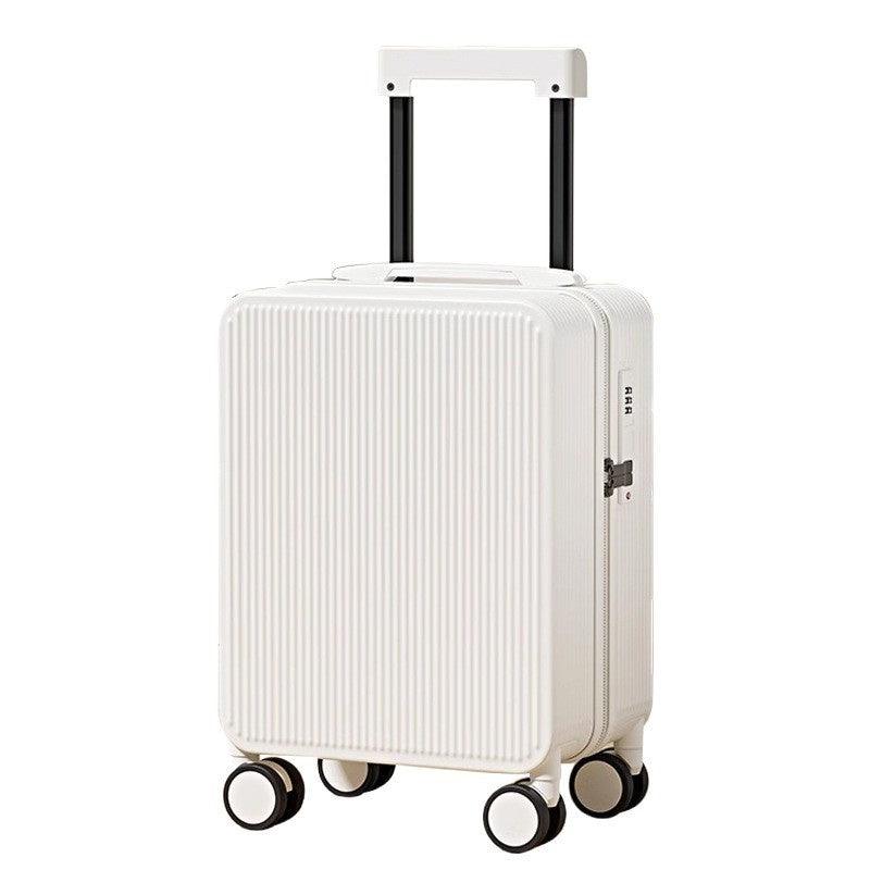 Minimalist Textured Hard Shell Carry-On Luggage – Lightweight 360° Spinner Suitcase
