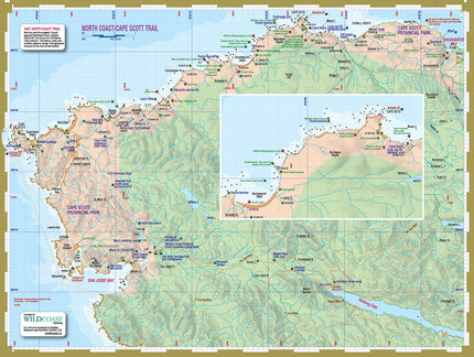 407 - North Coast Trail Topographic Trail Map