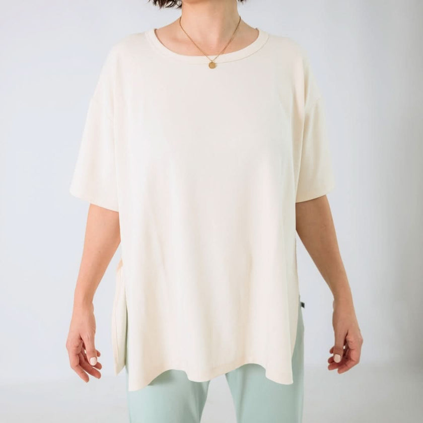 Ladies Bamboo Oversized T-Shirt | Tidal Blue
