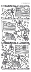 Peel-Off Stickers - USA Eagle