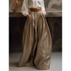 Loose Wide Leg Solid Color Casual Trousers Bottoms Palazzo Trousers