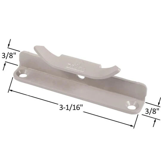 Truth Hardware Multi-Point Lock Keeper – Replacement Window Lock Keeper for Casement &Awning Windows STD Finish (40970.32)