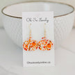 Reese Pumpkin Acrylic Drop Earrings
