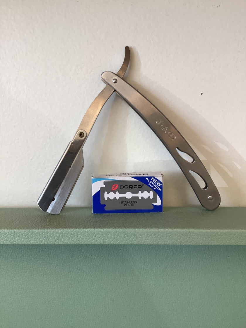 J.A.D Stainless Steel Straight Razor