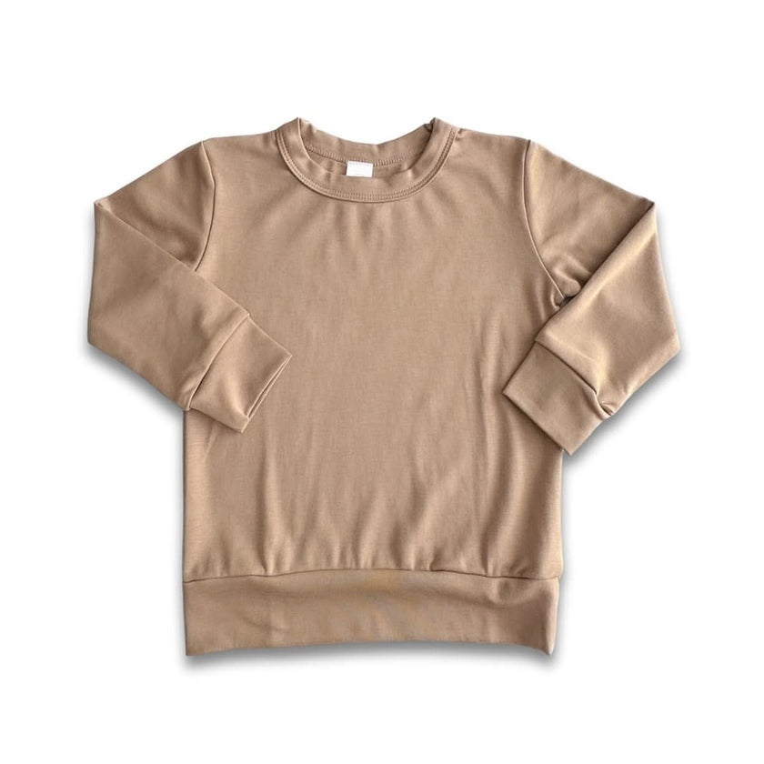 Youth Bamboo Raglan Pullover | Doeskin