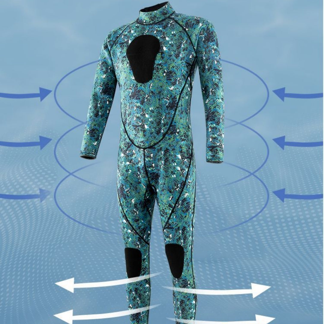 3mm Men's One-Piece Wetsuit | Sun Protection Jellyfish Suit Canada | Camo S-XXXL