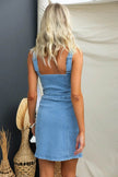 Spring And Summer Casual Slim Fit Denim Sleeveless Dress