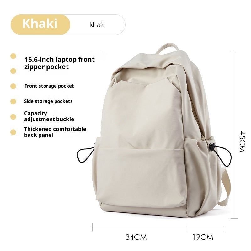 Mori Leisure Backpack – Lightweight Oxford School & College Bag | Khaki, Black, Green | 15.6