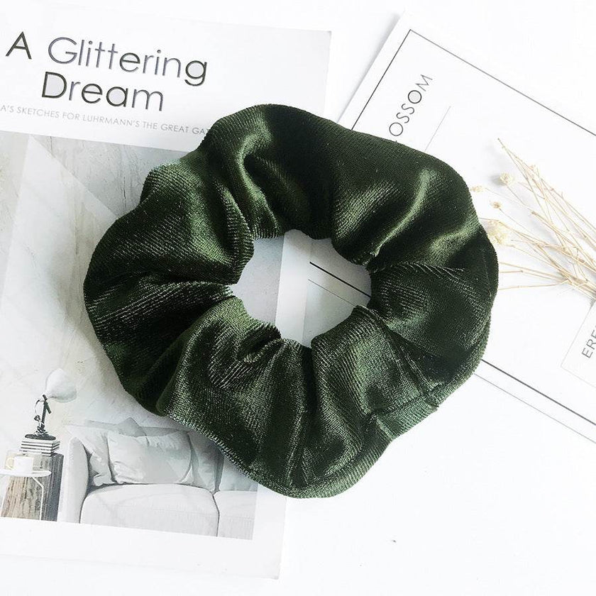 Fashion Velvet Scrunchies for Hair Ponytail Holder