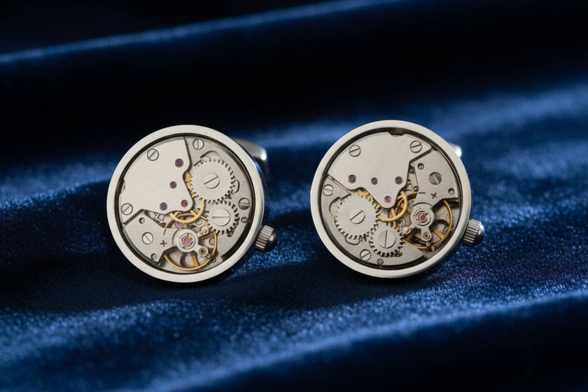 Men's Copper Movement Cufflinks – Turning French Shirt Cufflinks for Business & Formal Wear | Canada & USA