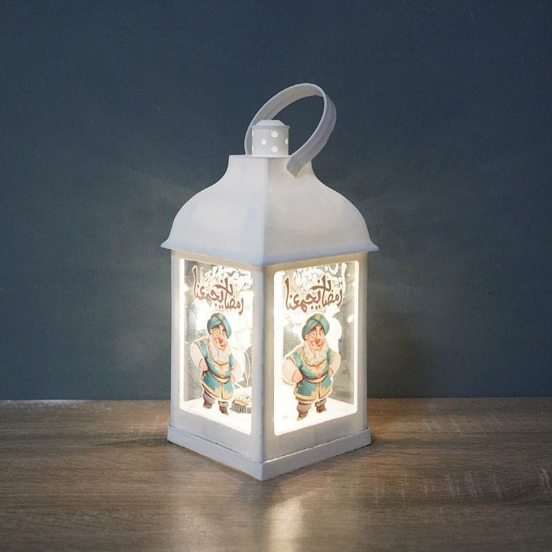 Wind Lantern Plastic Decoration For Eid Mubarak Ornament