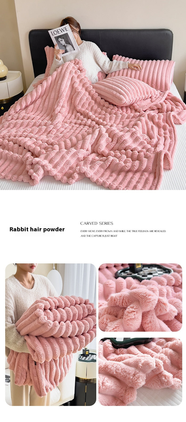 Heavyweight Flannel Fleece Blanket, 70×100–230×250 cm