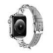 Women Leather and Stainless Steel Watch Strap for Apple  iwatch