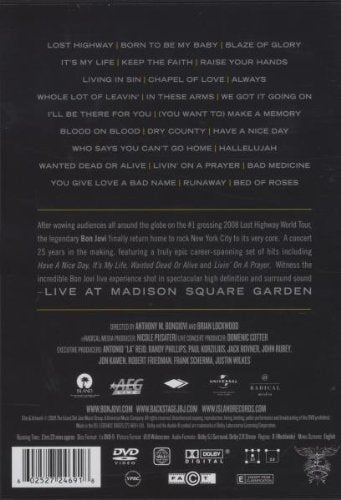 Bon Jovi / Live at Madison Square Garden - DVD (Used)