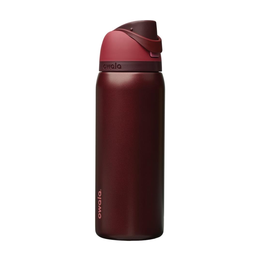 Owala FreeSip - Stainless Steel - 32-oz. - Red Black Cherry 🍁 All In One Marketplace Canada