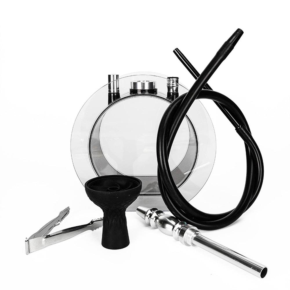 Acrylic round pot hookah set