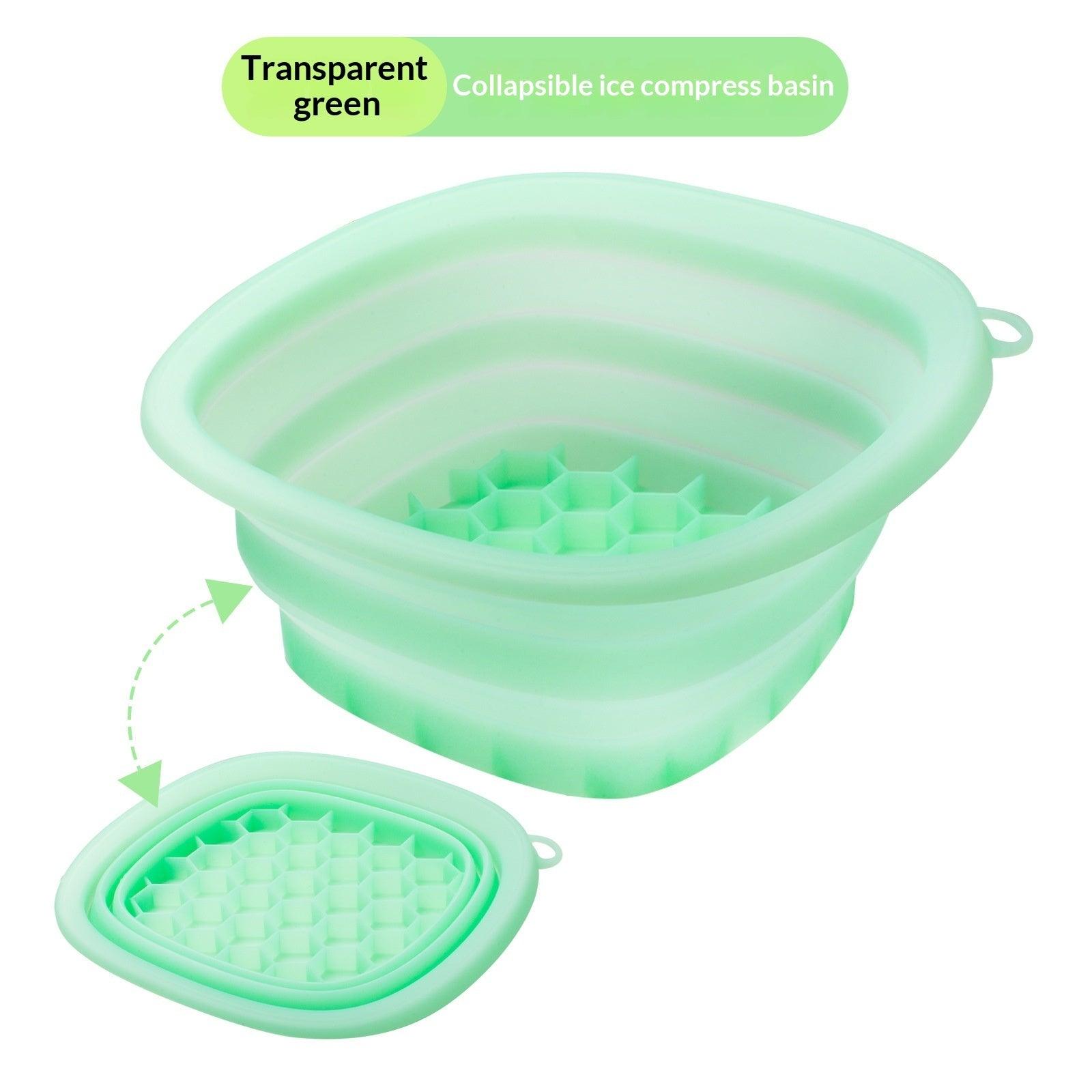 Foldable Silicone Face Ice Bath Bowl