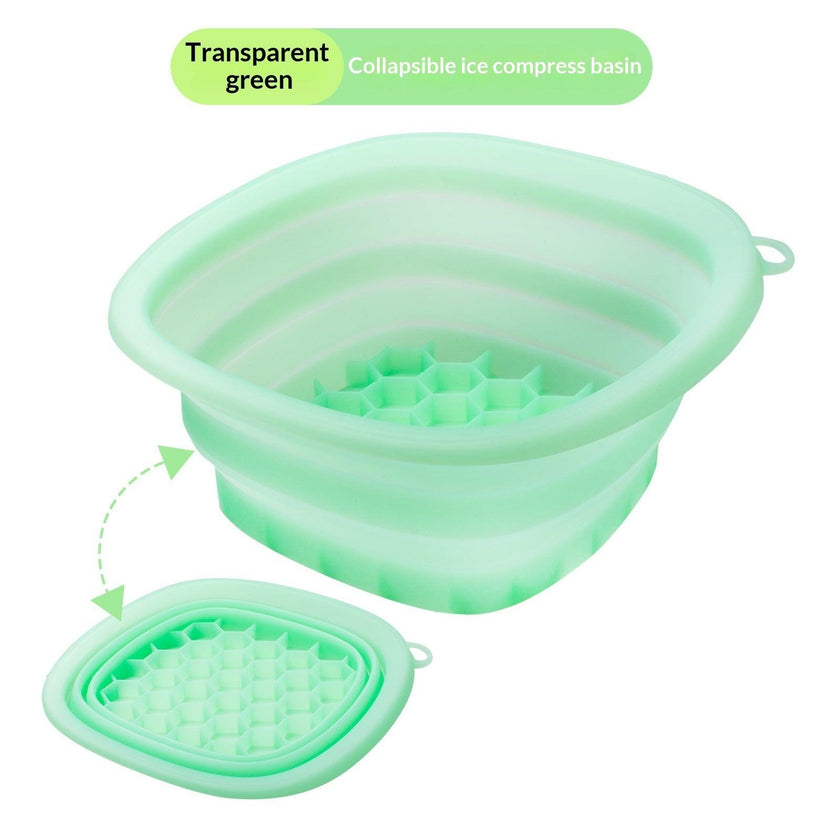 Foldable Silicone Face Ice Bath Bowl