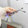 Rimless Octagon Polygon Sunglasses for Men & Women