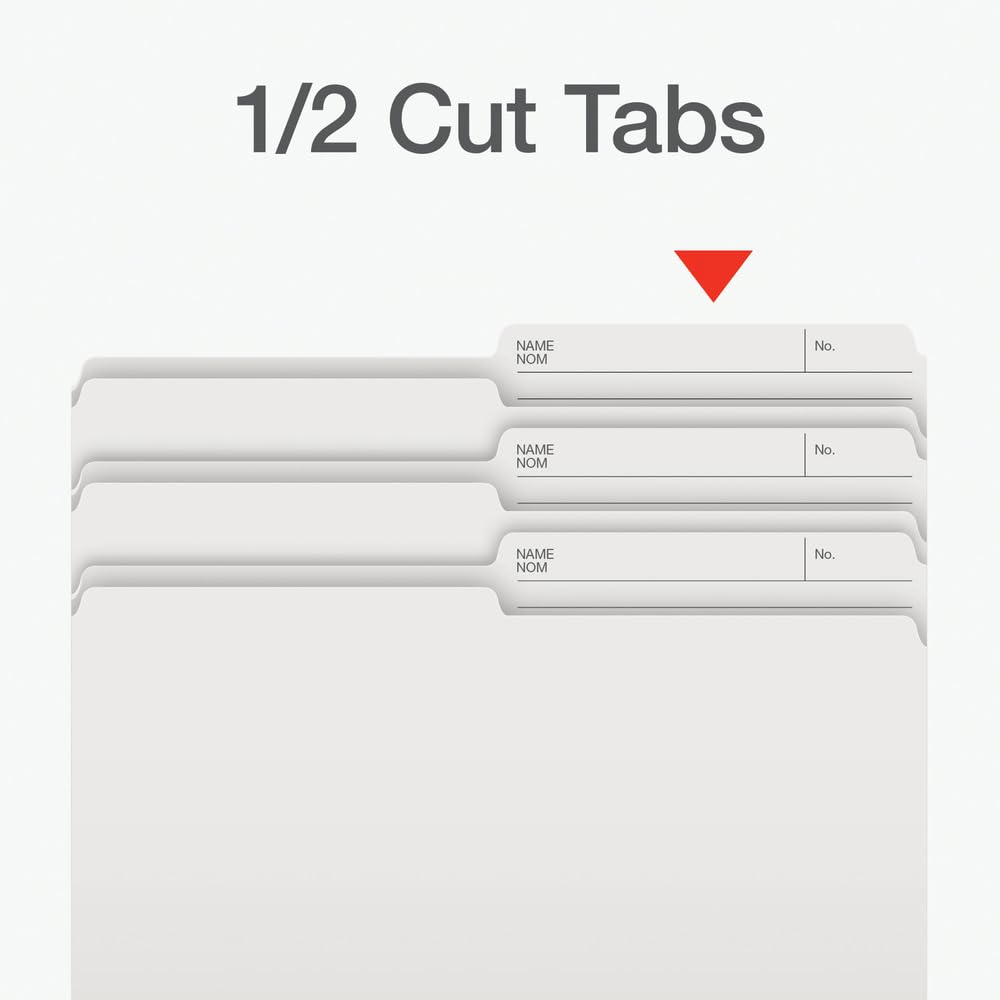 Pendaflex File Folders - Ivory/White Colour File Organizers, 1/2 Cut Tab, Legal Size, Durable Paper Stock, 100/Box, Ideal for Office, Home, and School Organization 🍁 All In One Marketplace Canada