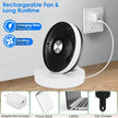 Foldable Rechargeable Portable Remote Control Desk Fan