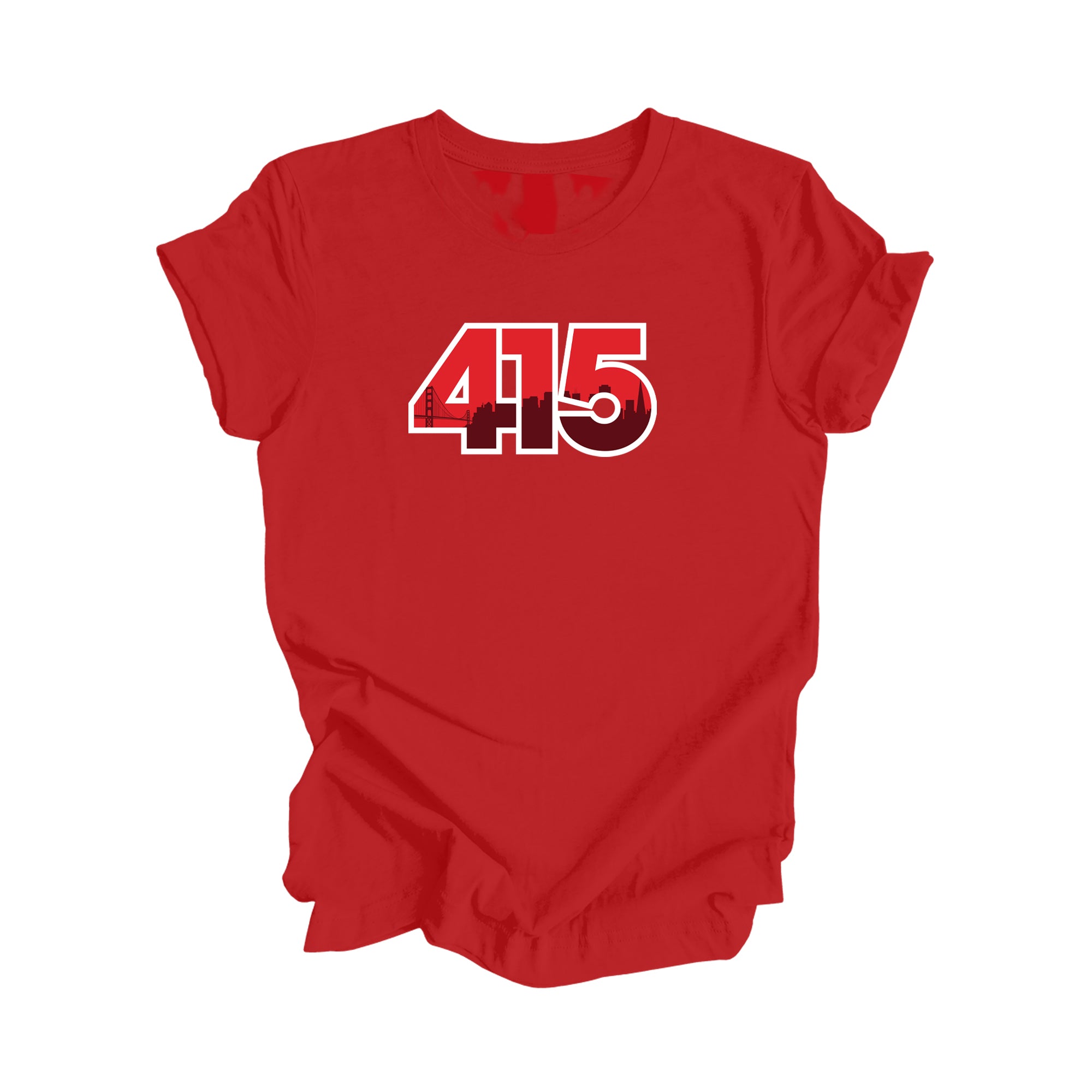 415 San Francisco California USA Area Code City Skyline Gift - Unisex T-Shirt - Inspired X