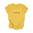 415 San Francisco California USA Area Code City Skyline Gift - Unisex T-Shirt - Inspired X