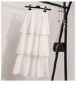 Women's Spring And Summer Chiffon layered Midi maxi Skirt