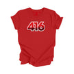 416 Toronto Ontario Canada Area Code City Skyline Gift - Unisex T-Shirt - Inspired X