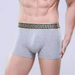 Men's Cotton Boxer Briefs Casual Solid Color Mid Waist underwear