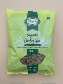 Rizopia 100% Rice Pasta - Organic Brown Rice Fusilli (454g)