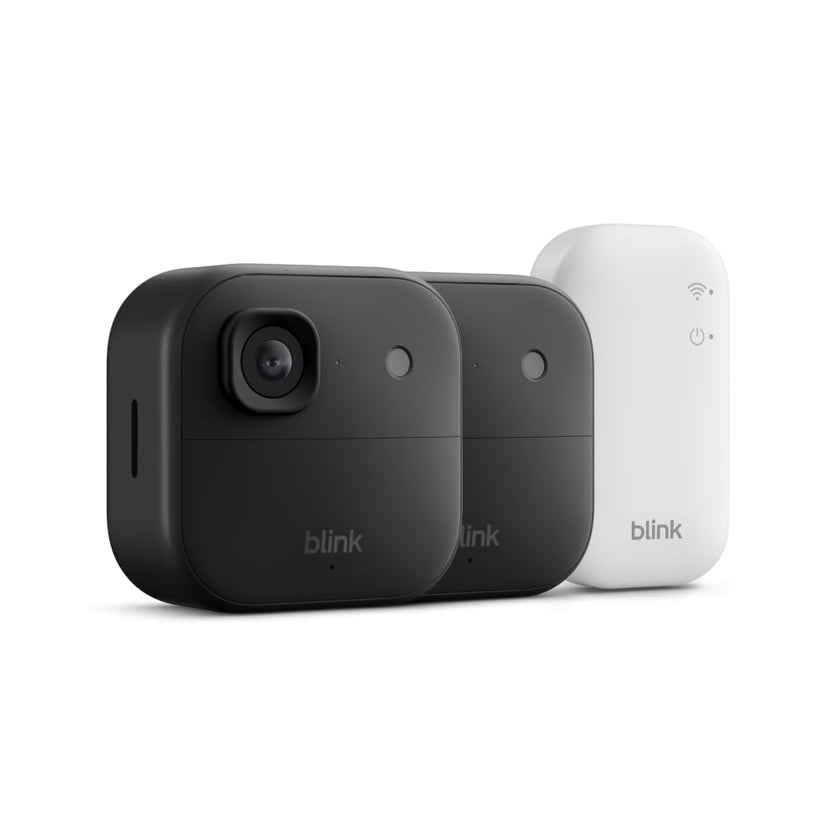 Blink Outdoor 2K+ (newest model) — Wireless smart security camera, 2K video resolution, enhanced audio, two-year battery. Sync Module Core included — 2 camera system (Black) 🍁 All In One Marketplace Canada